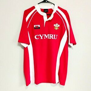 CYMRU Wales Rugby Jersey Size Large by Manav Premier Clothing!!